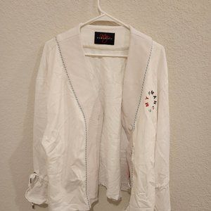 MY ROMANTIC  Women Button Up Jacket White Size M